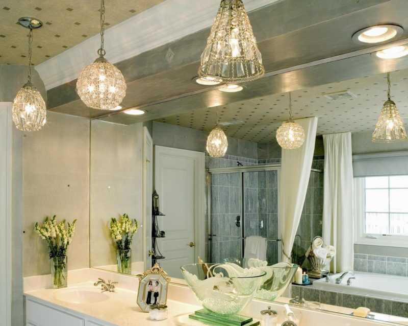 Потолочные влагозащищенные светильники для ванной комнаты
