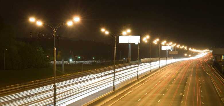 Освещение транспортной магистрали