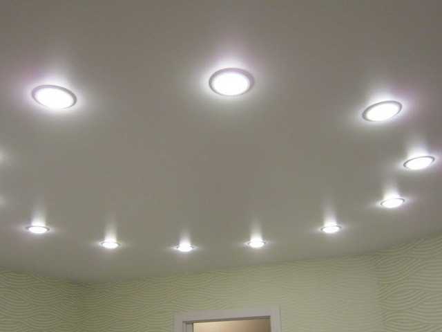 Встраиваемые в потолок точечные светильники