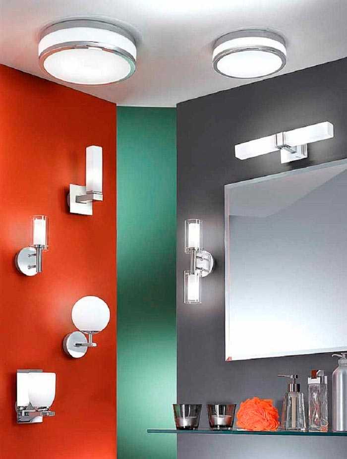 Светильники в ванную с защитой от влаги